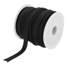 sourcing map Piping Cord Trim 20 Yards 1/2 Inch Piping Tape for Sewing DIY Crafting Fabric Edge Trim Black