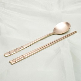 Sutami Bangjja Yugi Cutlery Set Wave Turtle 3P + Gift Packaging / 수타미 방짜유기 수저세트 물결 거북 3P+선물포장