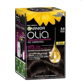 Garnier Olia 3.0 Darkest Brown Permanent Hair Colour No Ammonia 60% Oils