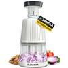 UltraChop Push Food & Vegetable Chopper, Heavy-Duty Stainless Steel Blades,