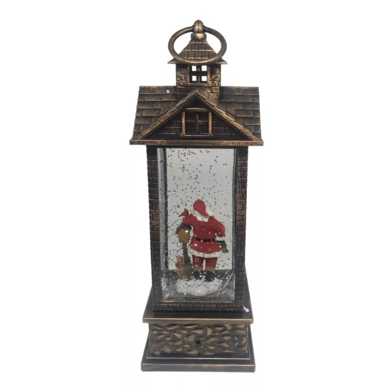 Santa Claus Farol Navideño Santa Claus Luz Led Musical Adornos