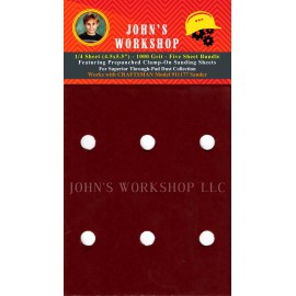 CRAFTSMAN 911177 - 1/4 Sheet - 1000 Grit - No-Slip - 5 Sandpaper Bundle