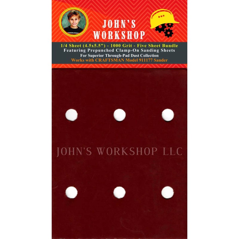 CRAFTSMAN 911177 - 1/4 Sheet - 1000 Grit - No-Slip