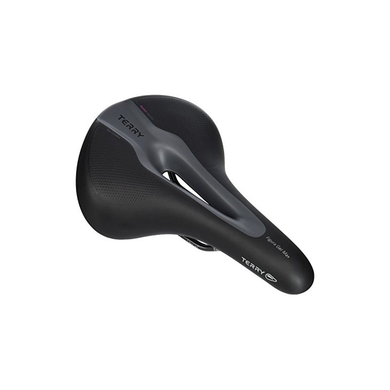 Ergon Women's Figura Gel Max Bike Saddle, Black, L