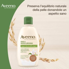 Aveeno Yoghurt Shower Gel, Daily Moisturising with Fragrance of Vanilla and Oats, Soap Free, for Normal Dry Skin, Also Sensitive Skin, 300 ml