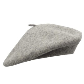 Umeepar Ladies Wool French Beret Hat, Light Grey