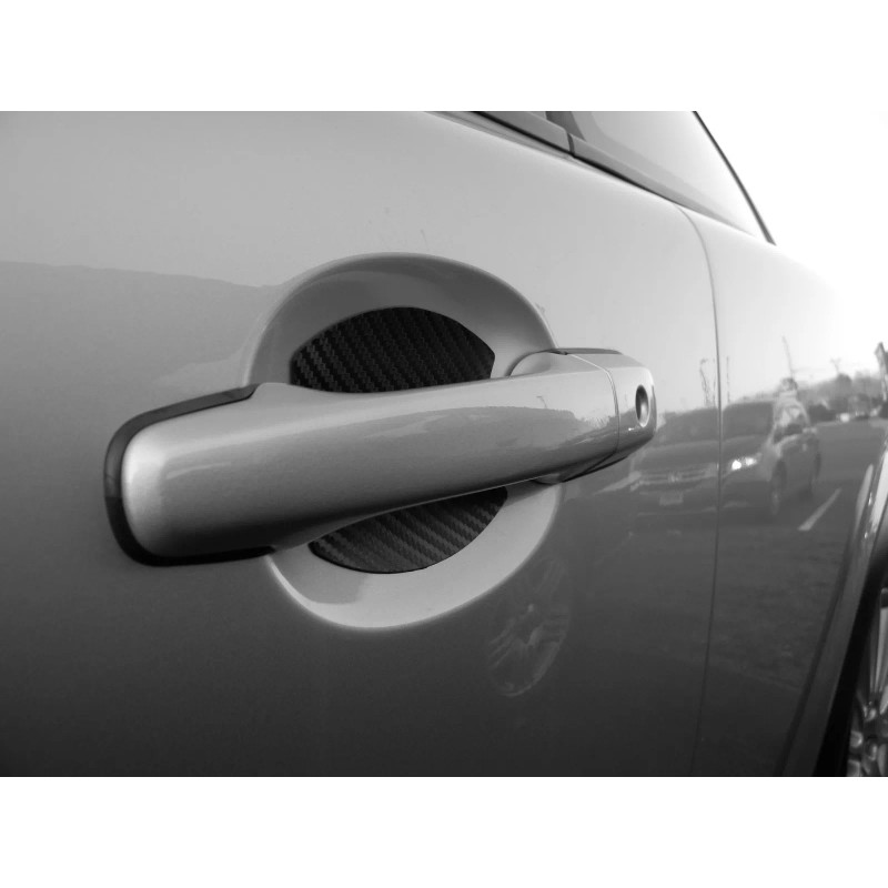 Cupeez Carbon Fiber Door Handle Scratch Protector Guard Trim Fits