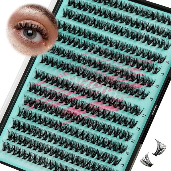 Lash Clusters Wispy 280PCS Eyelash Extension 40D Cluster Lashes Individual