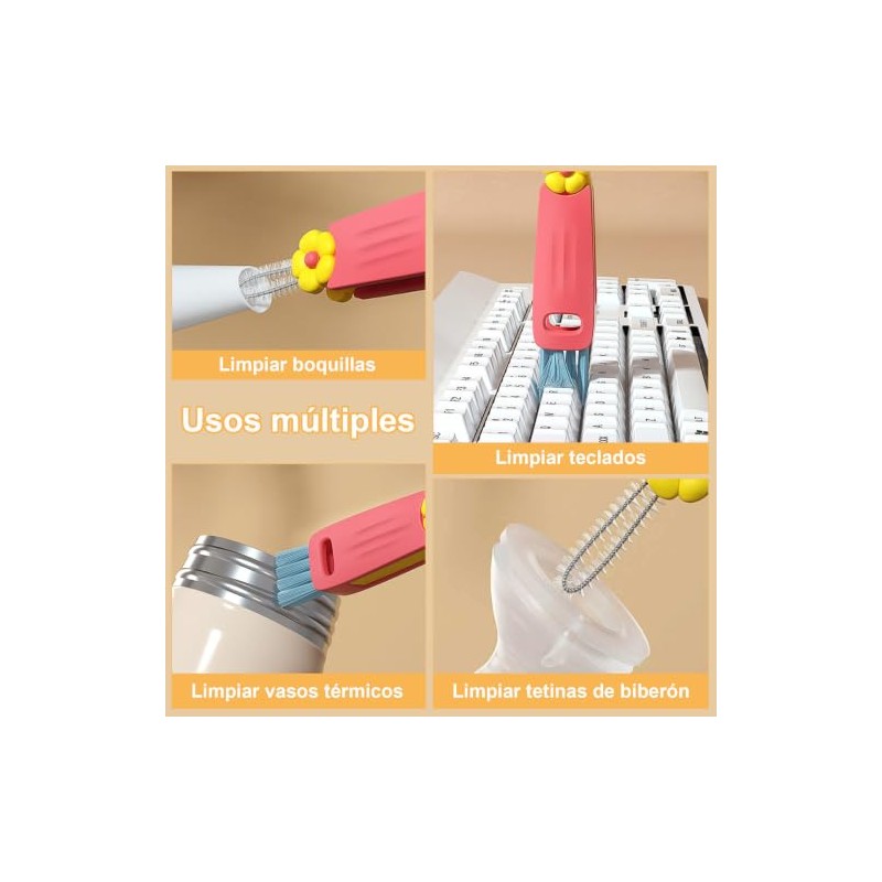 START MAKERS Kit Genérico Cepillo de Limpieza 6 Unidades, 3