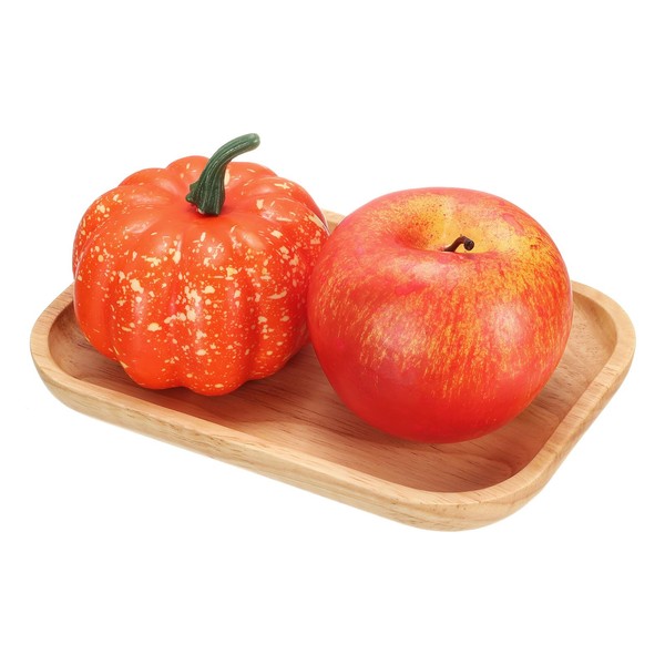 uxcell Bamboo Serving Tray, 7 x 5 Inch Square Wooden