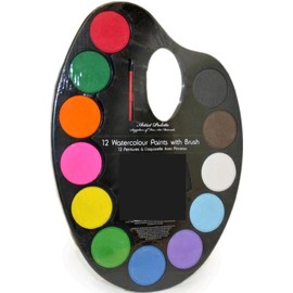 Paint Pallet With Large Water Colour Tablets (ST2023A)