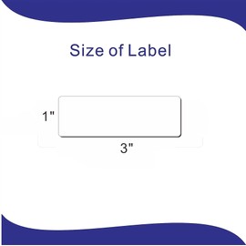 Hycodest 120 Pcs All-Purpose Removable Labels No Residue Write On Labels for Food Containers 20 Sheets Per Pack (76x25mm)
