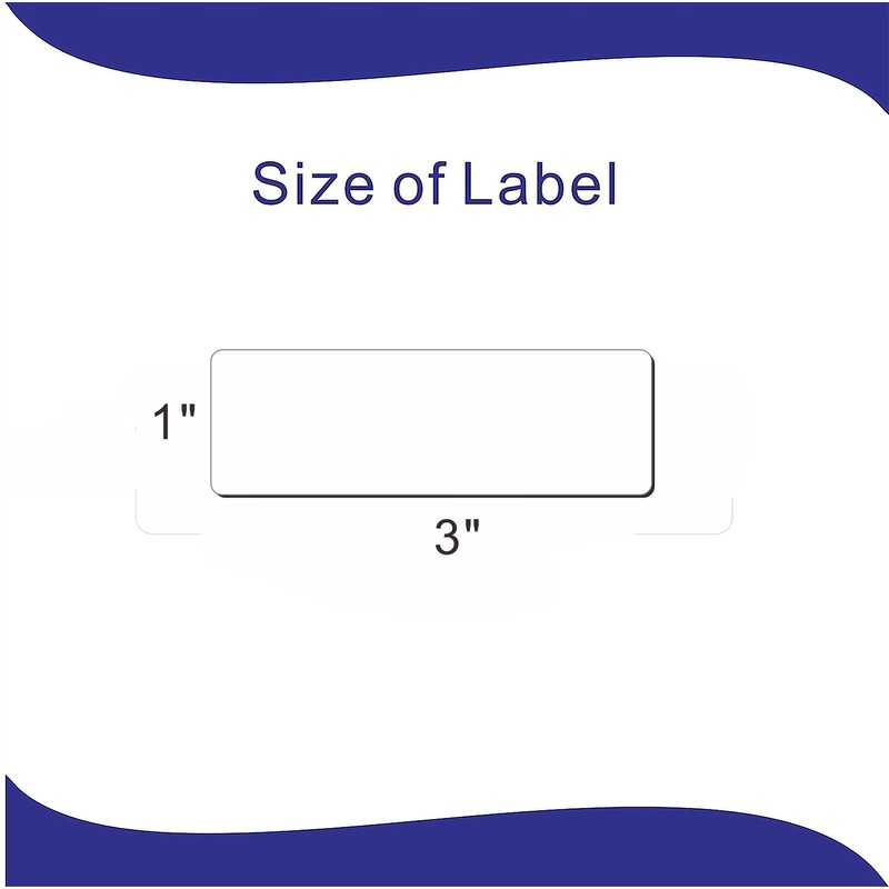 Hycodest 120 Pcs All-Purpose Removable Labels No Residue Write On