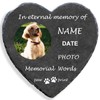 Muka Custom Pet Tombstone Limestone, Pet Memorial Stones with Photo,