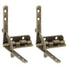 uxcell 2Pcs Box Quadrant Hinge, 30.5x40mm Box Hinge Cases with
