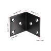 sourcing map Corner Brace Angle Bracket Fastener Stainless Steel L