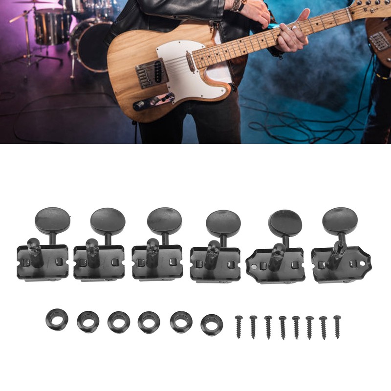 6Pcs String Tuning Key Retro Style Metal Delicate Tuning Pegs