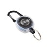 KEY-BAK Side Kick Key Reel with Carabiner, Clear Body, 23.6