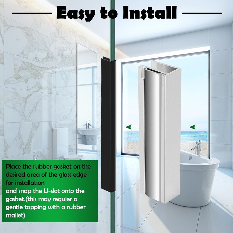 Glass Shower Door Magnet Latch Replacement Kits with Shower Door