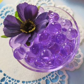 Beading Station BSI - Classic Jelly Water Pearl Soil for Gardening and Orbeez Refill, 12 Colors Upon Your Chioce (1oz 2000pcs Purple)