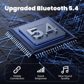 toocki Bluetooth 5.4 Adapter, 3.5mm Receiver for Car, USB 2.0 to 3.5mm Jack, Built-in Microphone for Calls, Compatible with Car Stereo and Home Audio