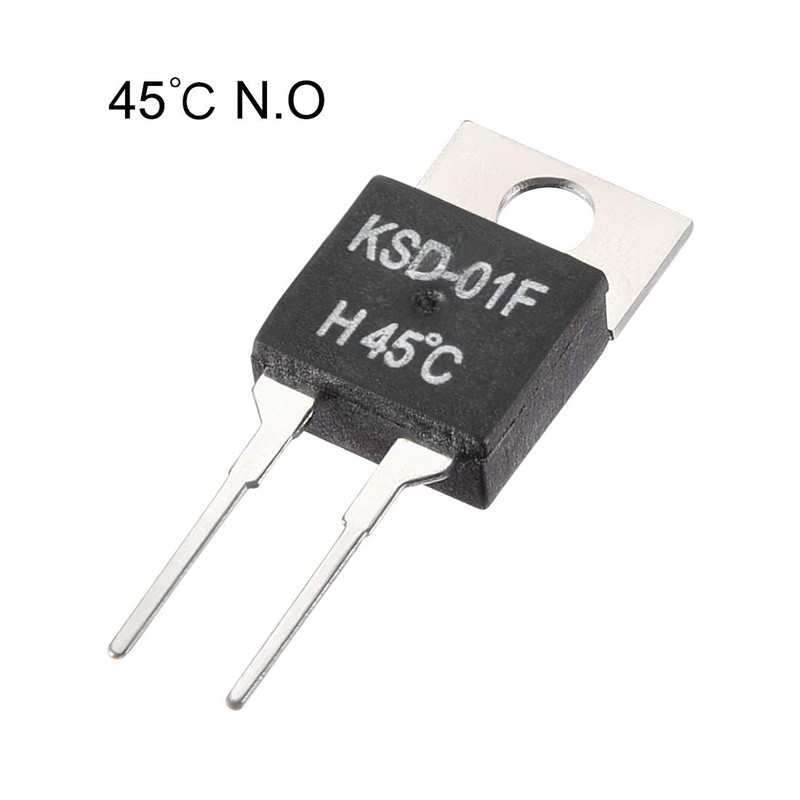 sourcing map KSD-01F Thermostat Temperature Controller 45 °C Contacts No