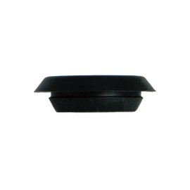 1" 1 inch Flush Mount Black Plastic Body and Sheet Metal Hole Plug Qty 1