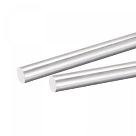sourcing map Aluminium Fixed Round Rod 12 mm Diameter 300 mm Length Lathe Bearing for DIY Crafts Pack of 2