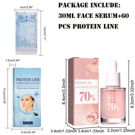 Mikabila (05) InstaLift Protein Thread Lifting Set, Collagen Silk Threads for Silk Thread Lifting Thread Lifting for Skin Tightening, Lifting Face for Lifting the Jaw Line, 30 ml + 60 Pieces