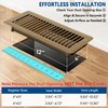 4" x 12" Floor Register Vent Covers 6-Pack, Walkable Powder-Coated