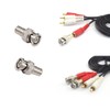 Pin (RCA) Cable A – > BNC Plug to convert. Conversion Plug