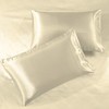 Pure Bedding Satin Sheets Twin [3-Piece, Ivory] Hotel Luxury Silky