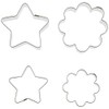 Pearl Metal D-6156 Raffine Stainless Steel Cookie Cutter, Set of