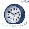 Atrium Wecker Analog Quarz ohne Ticken mit Licht und Snooze