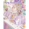 16 PCS Unicorn Party Favor Bags, Unicorn Birthday Gift Bags