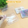 Travel Cotton Buds Container, Pack of 2 Portable Small Cotton