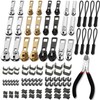 105 Pieces Zipper Repair Kit #3#5#8, Zipper Replacement with Install