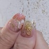 Fusion Flower Handmade Nail Tips - Petit Round / 퓨전