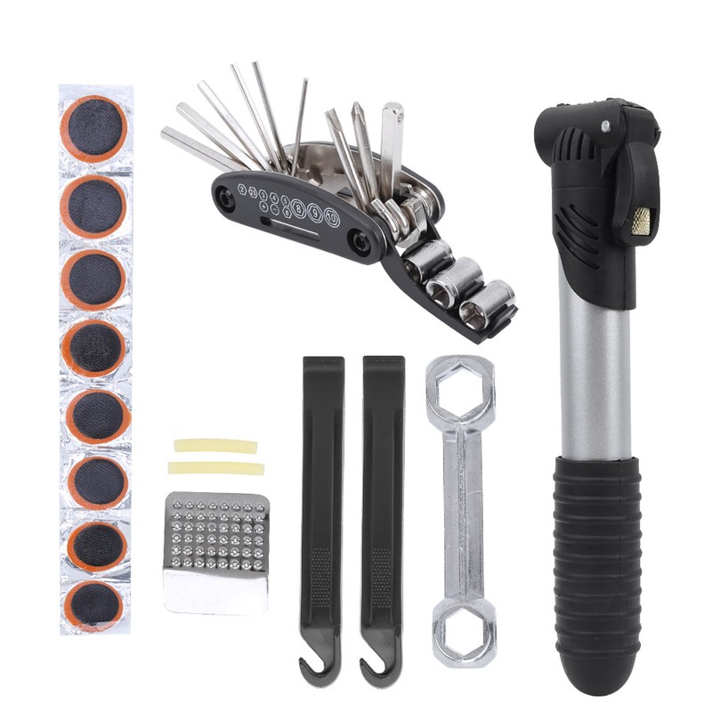 Bike Tools Kits MultiFunction Bike Tire Repairing Tool Essential Cycling