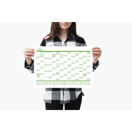 3x Din A3 Wandkalender für 2026, 14 Monate, Jahreskalender Monatsübersicht, (42cm x 29,7cm),Planer Termine, bspw. für Büro, Zuhause, Jahresplaner, Monatsplaner, Familienkalender, Kalender gefaltet