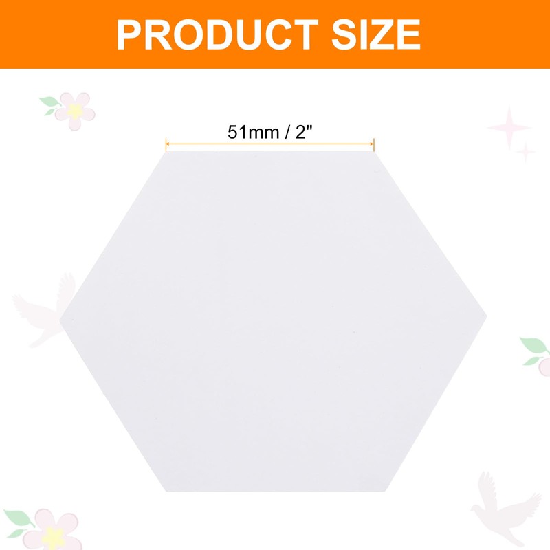 sourcing map 200 Count Hexagon Paper Piecing Paper for Quilting,