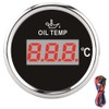 Universal Digital Oil Temperature Gauge 52mm 50‑150℃ W/Red Backlight 12V/24V