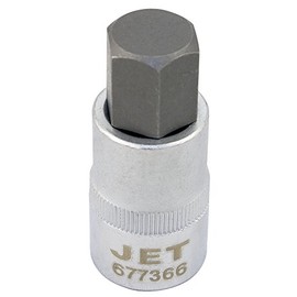JET 677364-1/2-Inch Drive, 14mm, Hex Bit, 2" Length, Metric Chrome Socket