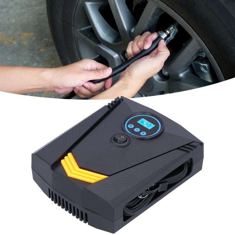 120W Tire Inflator Digital Display with LED Light Portable Automatic