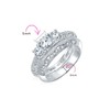Bling Jewelry Vintage Style 3 Stone Round CZ Engagement Wedding