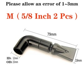 Still Awake 2 Pcs Aquarium Pump Duckbill Nozzle,Water Outlet Return Pipe Fitting,Fish Tank Duckbill Sprinkler Aquarium Pump Flare Duckbill Nozzle,Water Outlet Pipe 15mm/5/8 Inch (M)