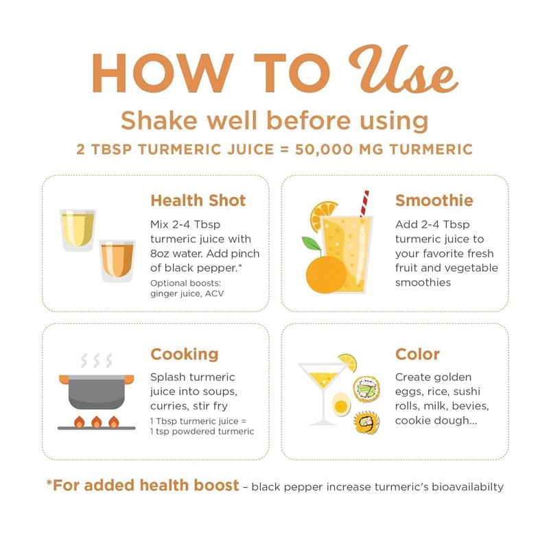 Fiji Turmeric Juice by The Ginger People, 8 oz Glass