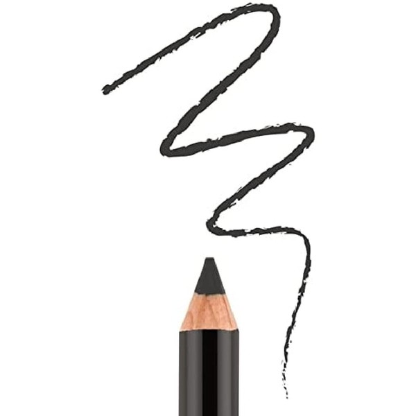 Bodyography Cream Eye Pencil (Onyx): Black Salon Wooden Waterproof Makeup Pencil w/ Coconut Oil | Long-Wearing, Cruelty-Free, Gluten-Free, Paraben-Free