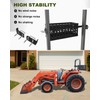 LARIFULL Tractor Tool Box Tractor Tool Holder Tray with Bracket,24"x10"x10"