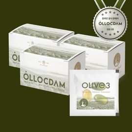 Olokdam Olive 3 EVOO Mediterranean Olive Oil Capsules 24 Capsules 3 Boxes / 올록담 올리브3 EVOO 지중해 올리브오일 캡슐 24포 3BOX